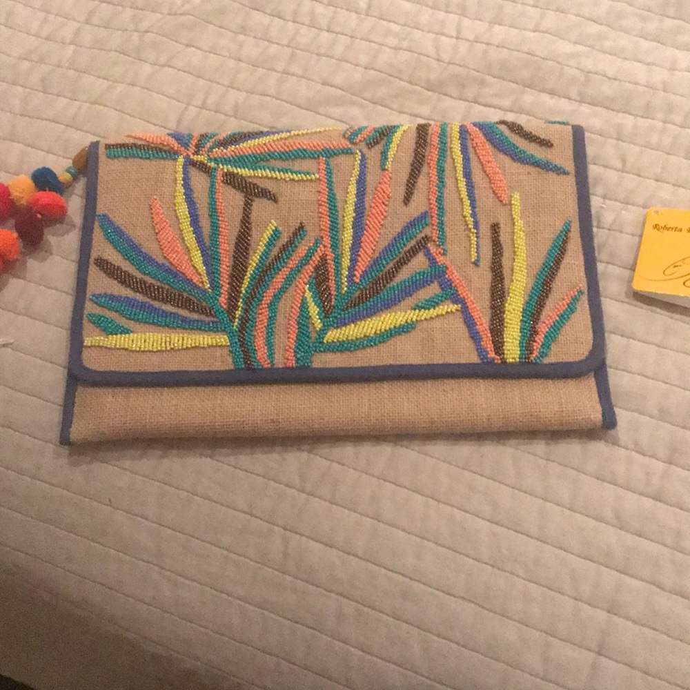 Roberta roller rabbit large clutch